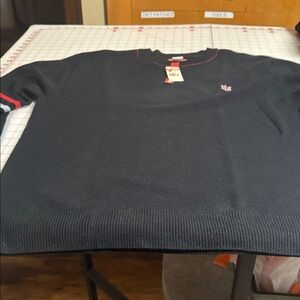 U.S. Polo Assn. Black Sweater with Red Details
